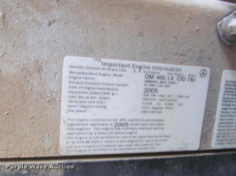 image for item DA1059 2006 Sterling A9500 flatbed truck with Ditch Witch mud mixing system