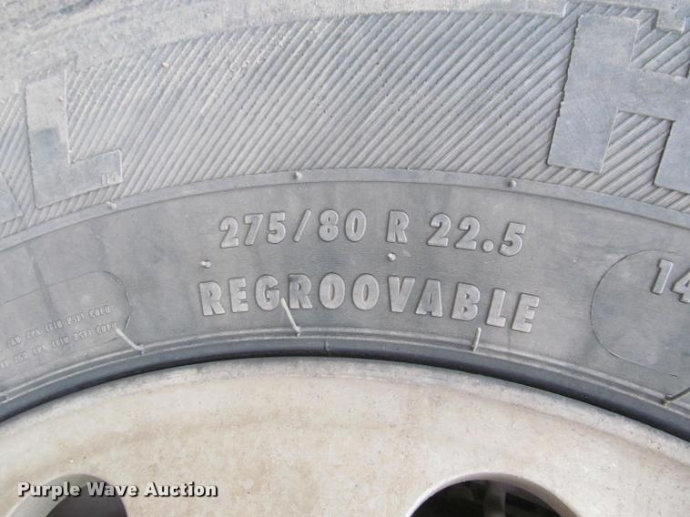 image for item DA1059 2006 Sterling A9500 flatbed truck with Ditch Witch mud mixing system