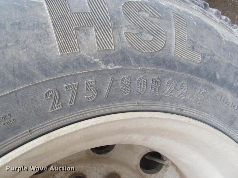 image for item DA1059 2006 Sterling A9500 flatbed truck with Ditch Witch mud mixing system