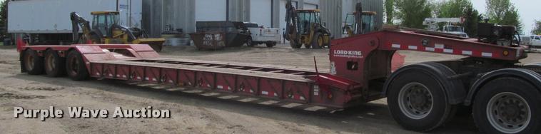 image for item DA1061 2006 Terex Load King 553SS lowboy equipment trailer