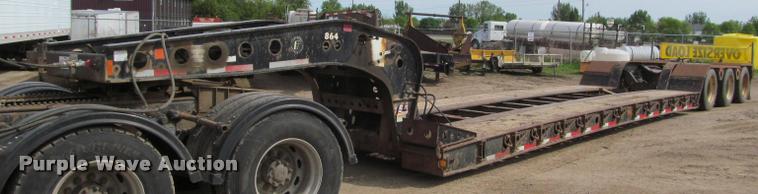 image for item DA1062 2005 Fontaine TL-55 lowboy equipment trailer