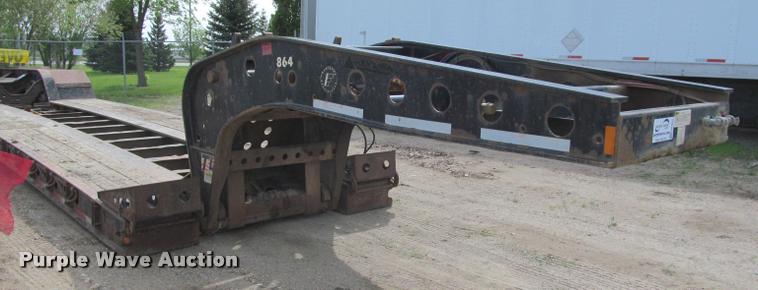 image for item DA1062 2005 Fontaine TL-55 lowboy equipment trailer
