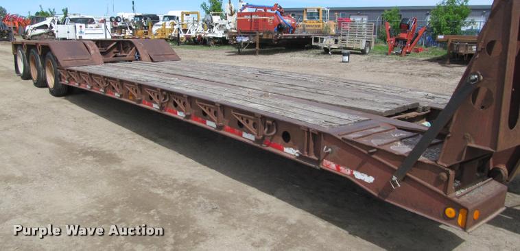 image for item DA1065 1996 Fontaine TA50NGB lowboy equipment trailer
