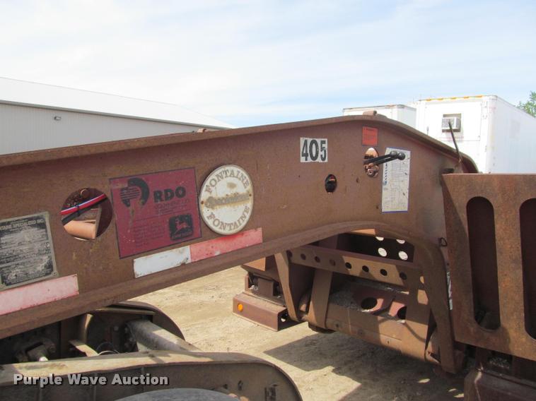 image for item DA1065 1996 Fontaine TA50NGB lowboy equipment trailer