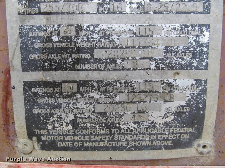 image for item DA1065 1996 Fontaine TA50NGB lowboy equipment trailer