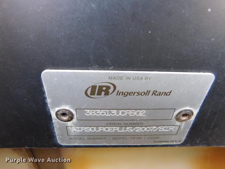 image for item DA1071 2007 Ingersoll Rand Air Source 185 air compressor