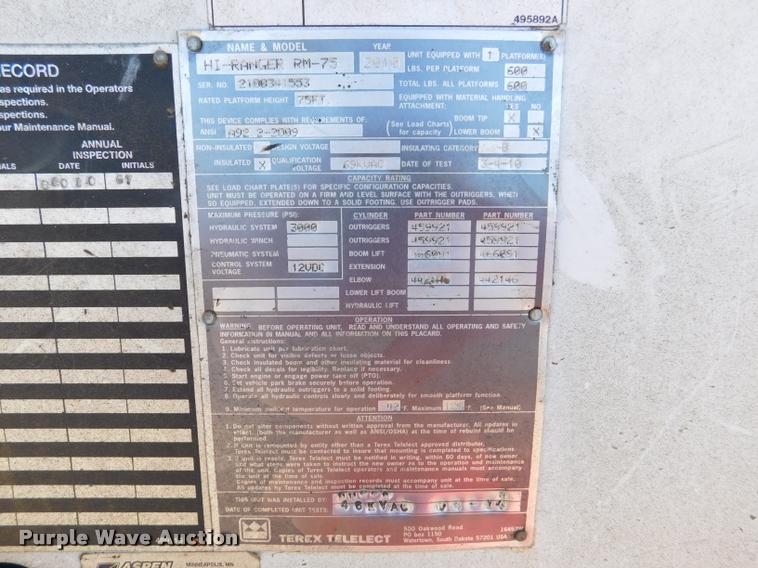 image for item DA1073 2011 International WorkStar 7400 bucket truck