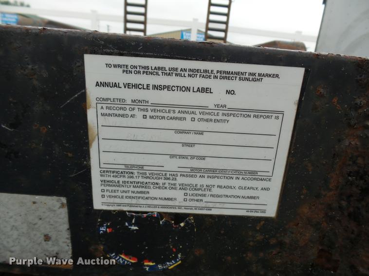 image for item DA3540 2003 Behnke equipment trailer