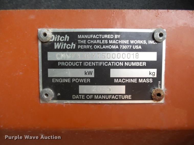image for item DA3545 2005 Ditch Witch FX30 vacuum excavator