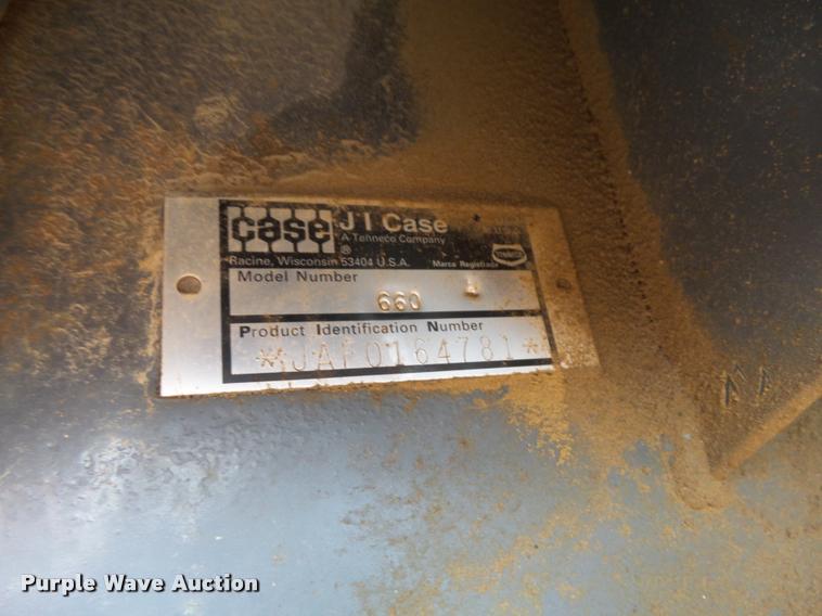 image for item DA3551 1995 Case 660 trencher