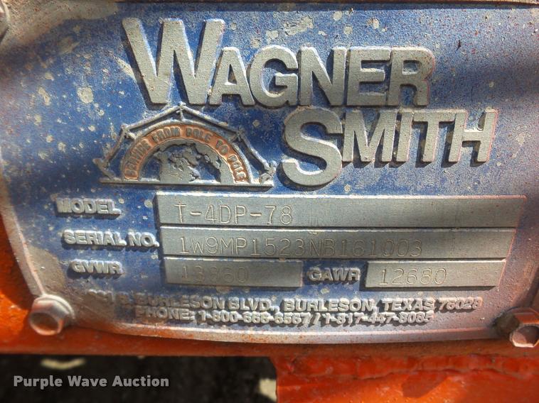 image for item L5586 1992 Wagner Smith T-4DP-78 drum puller