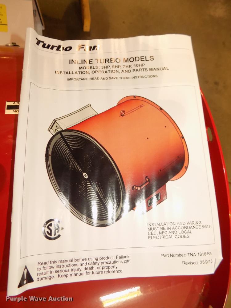 image for item AU9509 (3) Keho high speed inline centrifugal turbo fans