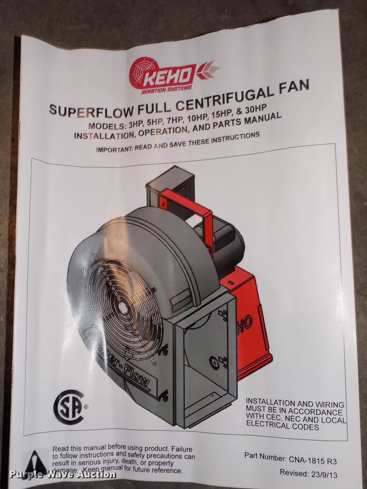 image for item AU9511 (3) Keho Super Flow high speed centrifugal fans