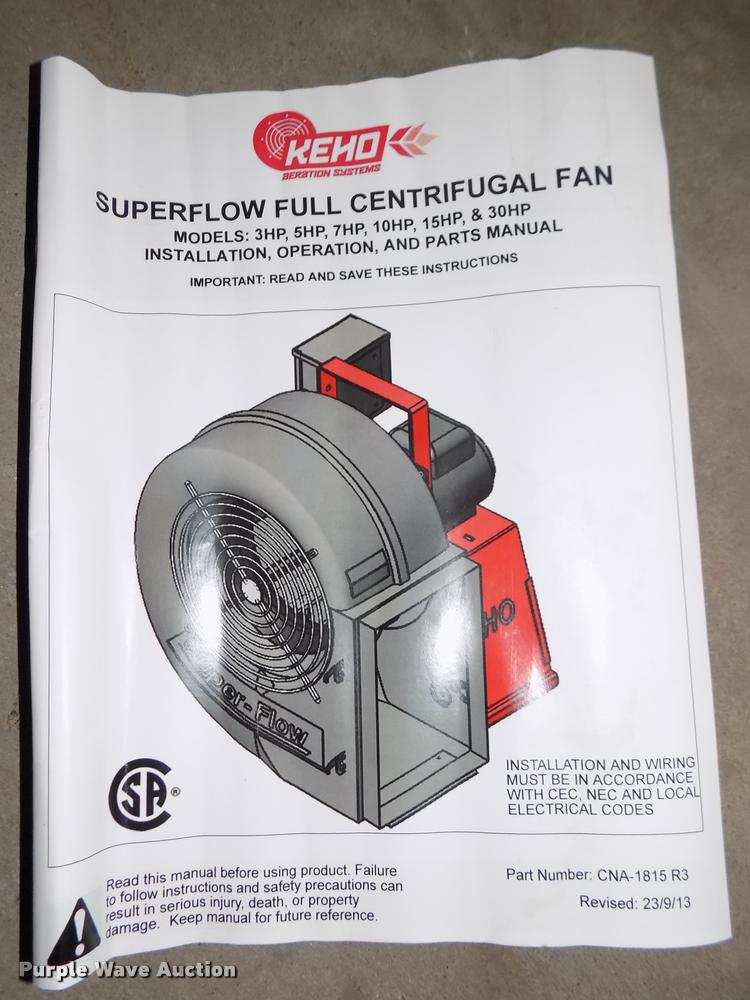 image for item AU9513 (2) Keho Super Flow high speed centrifugal fans