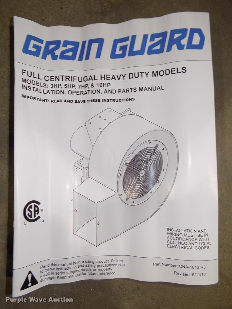 image for item AU9514 Grain Guard high speed centrifugal fan