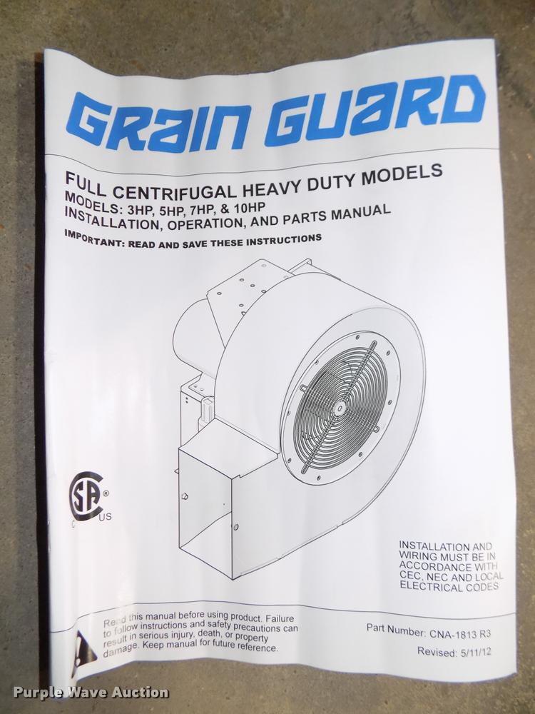 image for item AU9516 Grain Guard high speed centrifugal fan