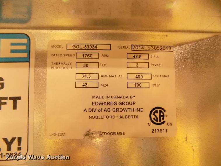 image for item AU9524 Grain Guard galvanized low speed centrifugal fan