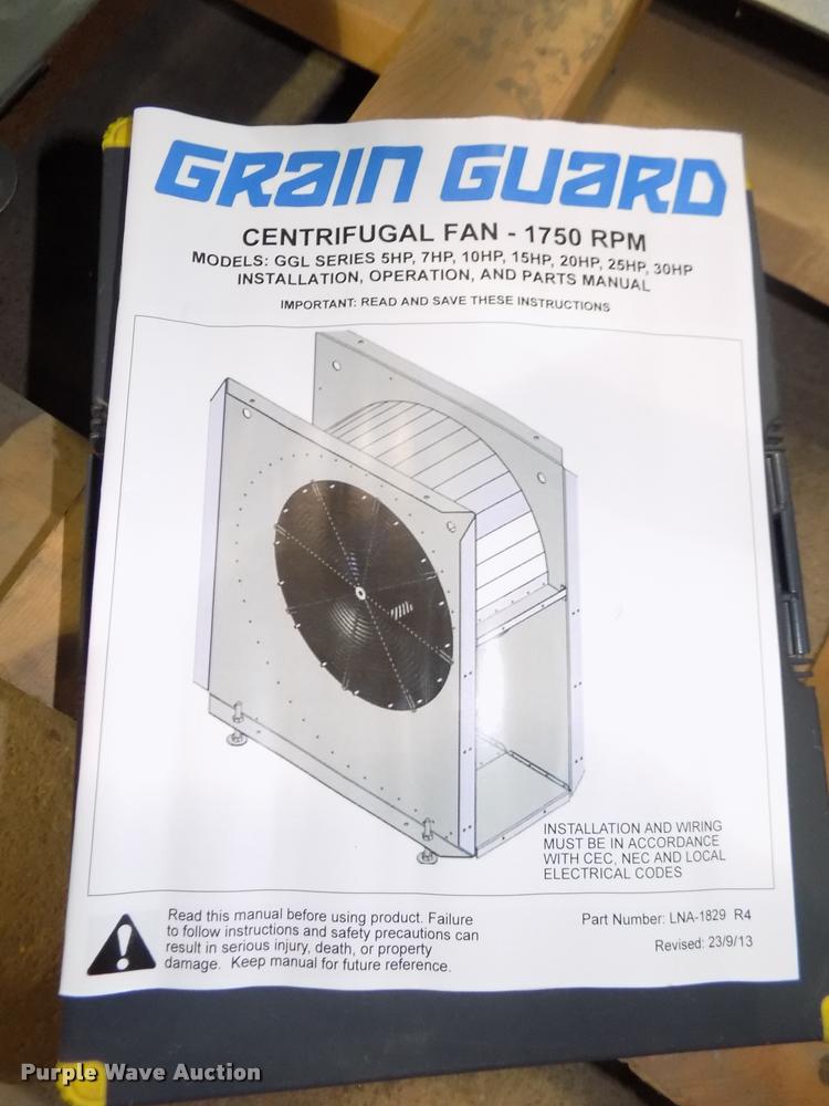 image for item AU9526 Grain Guard galvanized low speed centrifugal fan