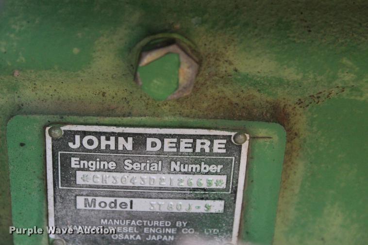 image for item BE9491 1986 John Deere 900HC tractor