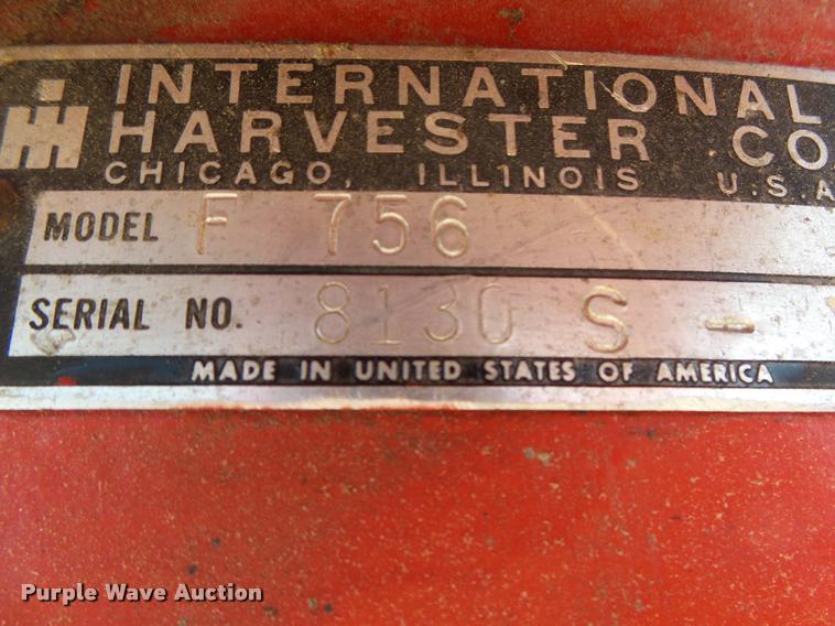 image for item DA2706 International Farmall 756 tractor