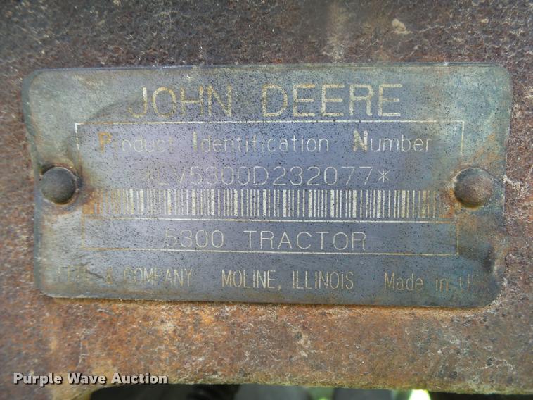 image for item DA2711 1994 John Deere 5300 MFWD tractor