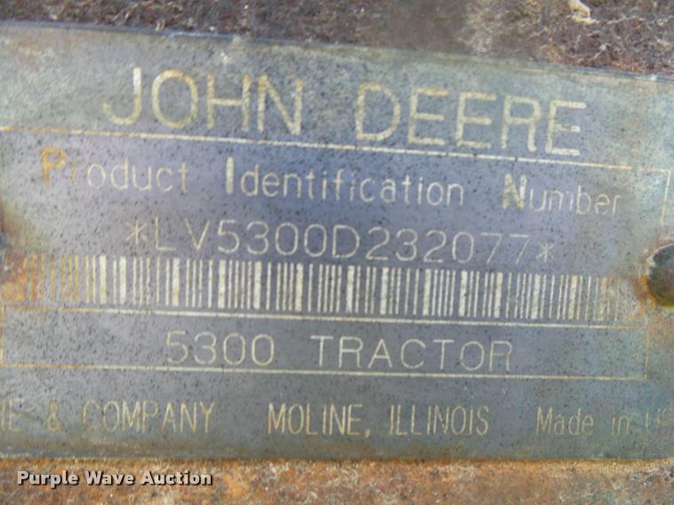 image for item DA2711 1994 John Deere 5300 MFWD tractor
