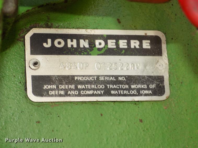 image for item DA3021 1981 John Deere 4840 tractor