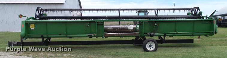 image for item DA6768 1992 John Deere 930 flex head