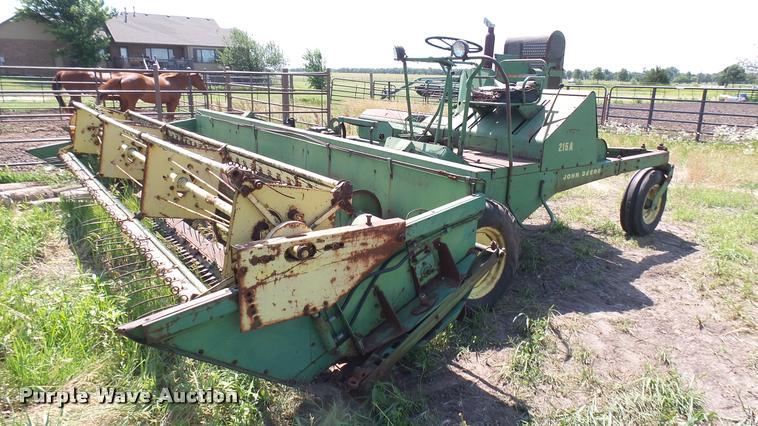 image for item DA7951 John Deere 215A self-propelled windrower