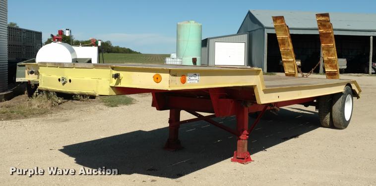 image for item DB0983 1974 shop built flatbed trailer