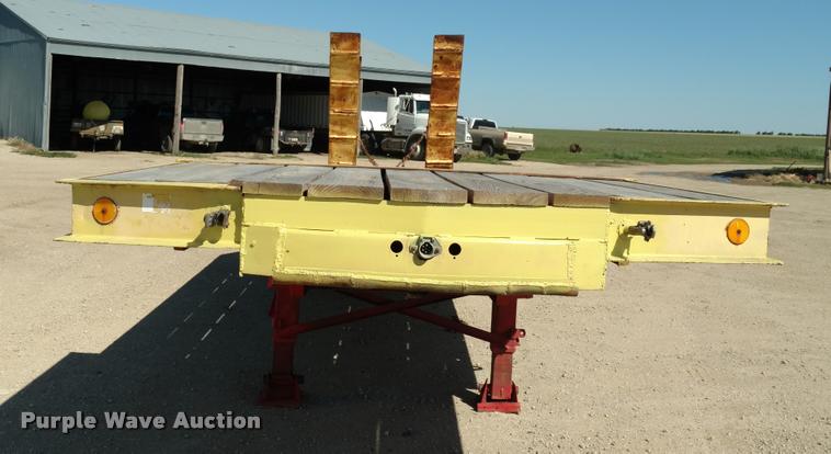 image for item DB0983 1974 shop built flatbed trailer