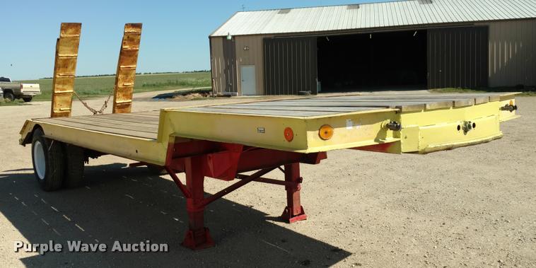 image for item DB0983 1974 shop built flatbed trailer