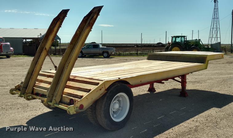 image for item DB0983 1974 shop built flatbed trailer