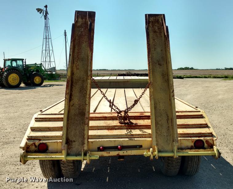 image for item DB0983 1974 shop built flatbed trailer