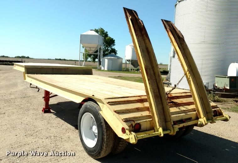 image for item DB0983 1974 shop built flatbed trailer