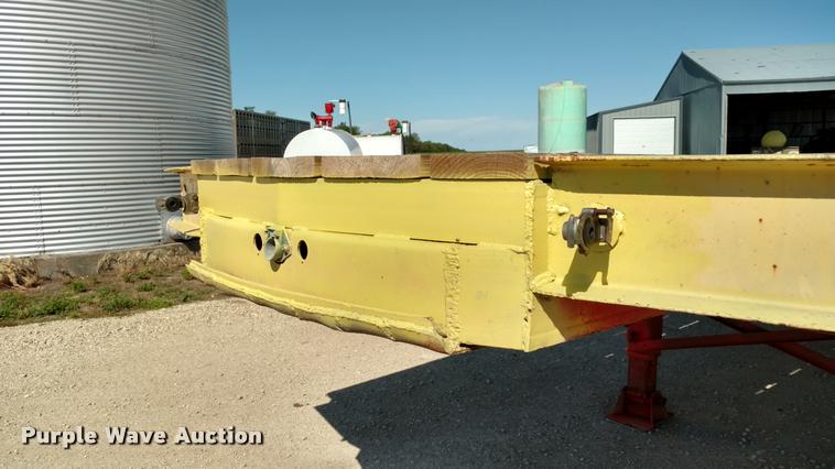 image for item DB0983 1974 shop built flatbed trailer