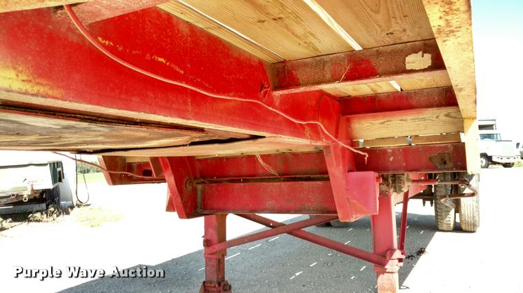 image for item DB0983 1974 shop built flatbed trailer