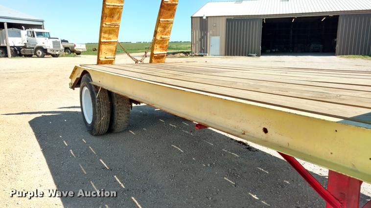 image for item DB0983 1974 shop built flatbed trailer