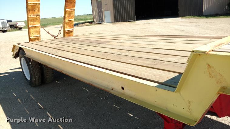 image for item DB0983 1974 shop built flatbed trailer