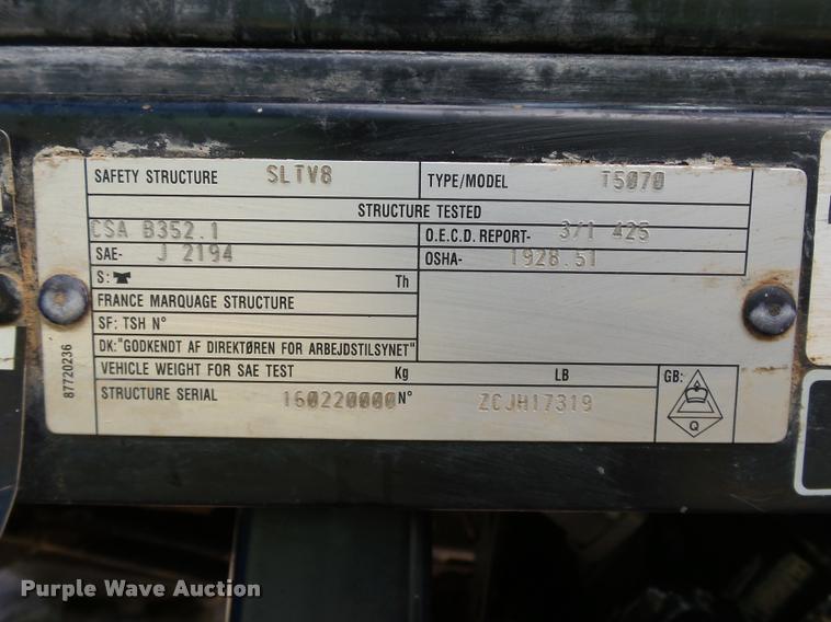 image for item DB4746 2012 New Holland T5070 MFWD tractor