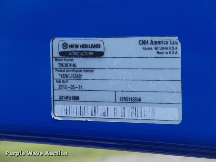 image for item DB4746 2012 New Holland T5070 MFWD tractor