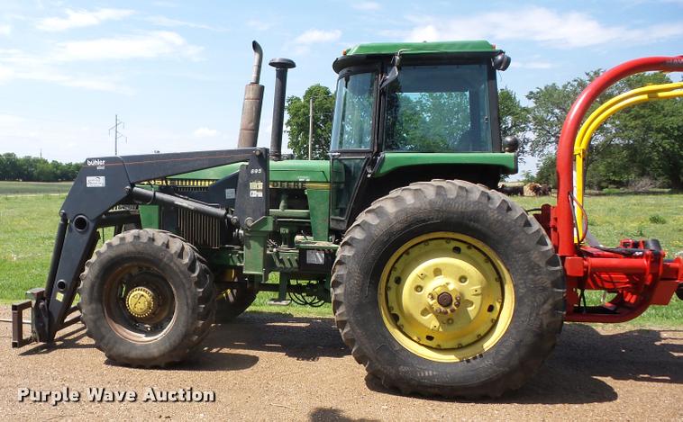 image for item K6472 1983 John Deere 4450 MFWD tractor