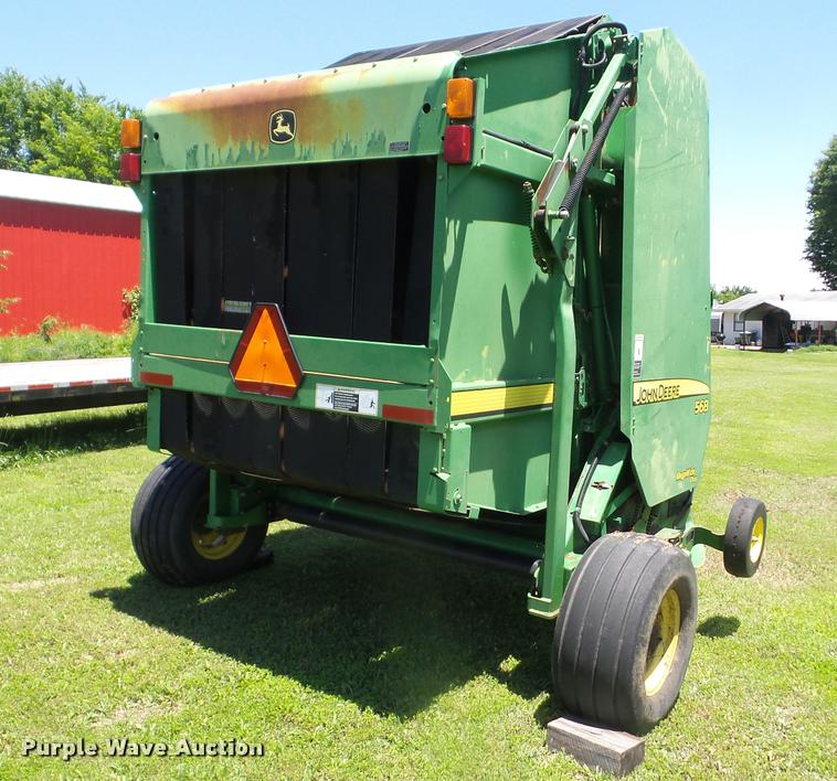 image for item K6475 2007 John Deere 568 round baler