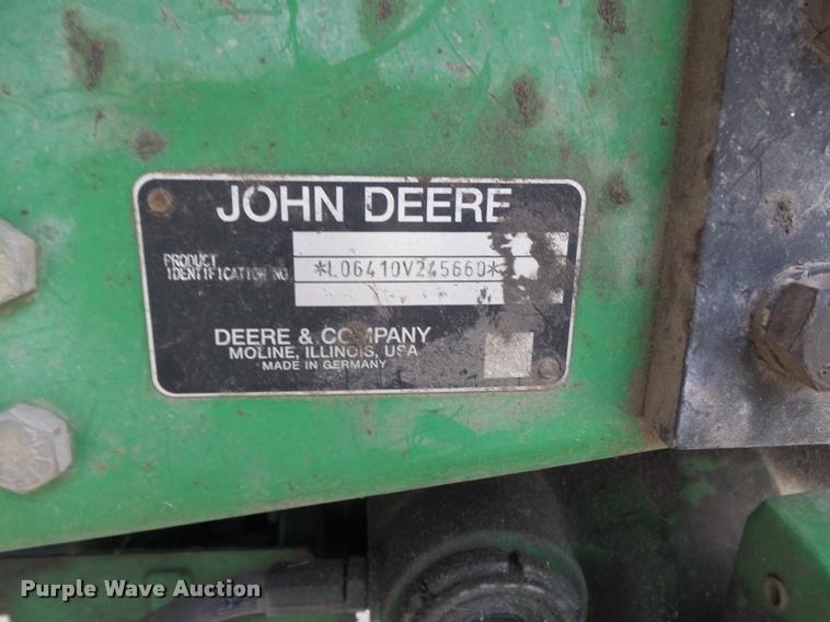 image for item K7637 1999 John Deere 6410 MFWD tractor