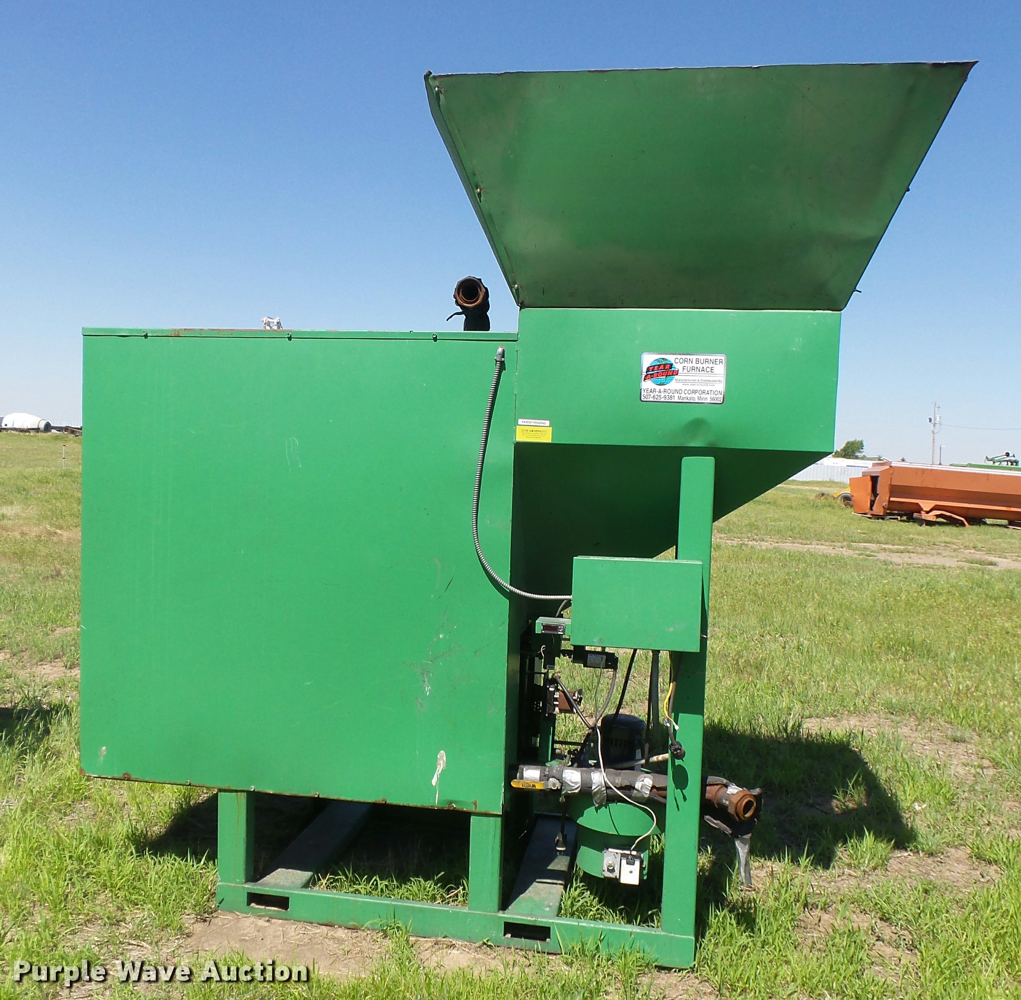YearARound 950 corn burner furnace in Sublette, KS Item DB2606 sold Purple Wave