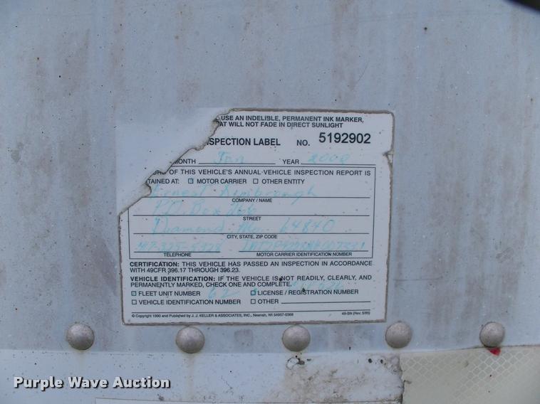 image for item BZ9725 1992 Merritt E42X96X80XBX2XCS double hopper grain trailer