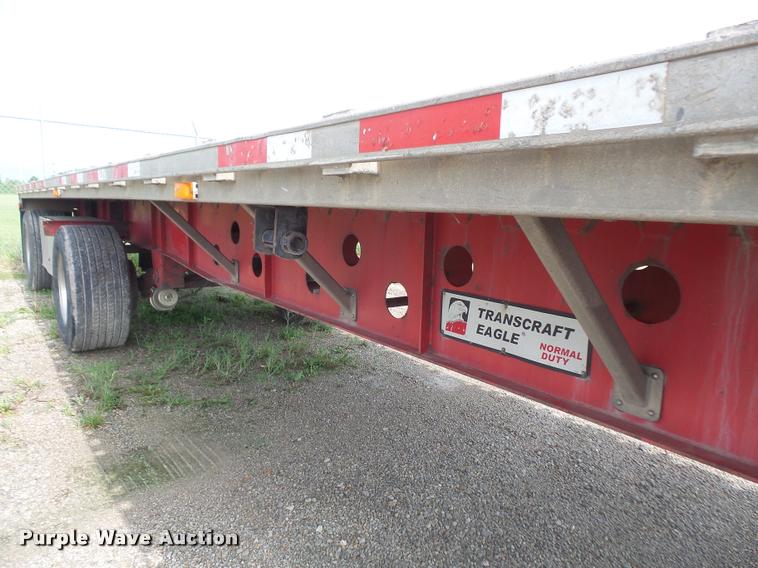 image for item DA6351 2006 Transcraft Eagle NW2 flatbed trailer