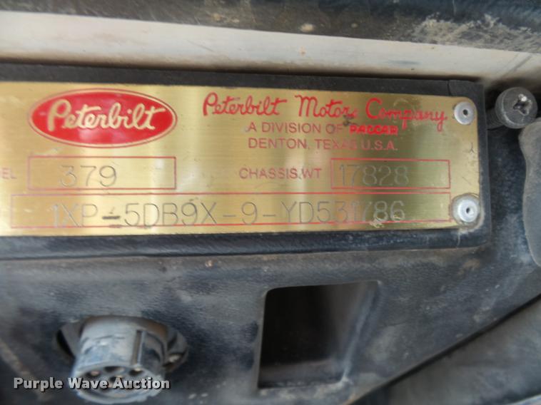 image for item DB2582 2000 Peterbilt 379 semi truck