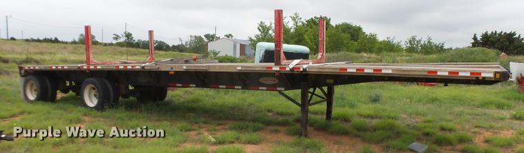 image for item DB2587 1995 Fontaine LFTW-5 flatbed trailer