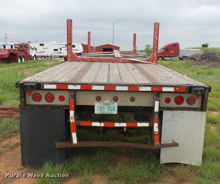 image for item DB2587 1995 Fontaine LFTW-5 flatbed trailer